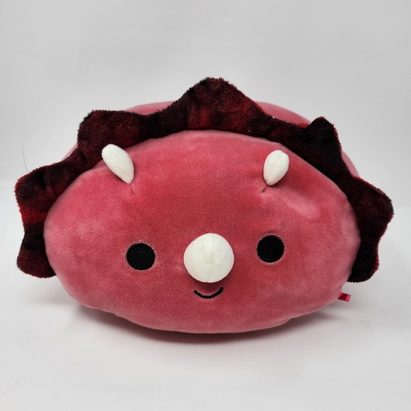 Squishmallows Tristan the Red Triceratops Stuffed Animal Pillow‎ Pal Stackable - Picture 1 of 3